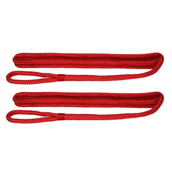 Extreme Max 3006.2588 BoatTector Premium Double Braid Nylon Fender Line Value 2-Pack – 3/8″ x 6′, Red Extreme Max Extreme Max 3006.2588 BoatTector Premium Double Braid Nylon Fender Line Value 2-Pack – 3/8″ x 6′, Red Extreme Max