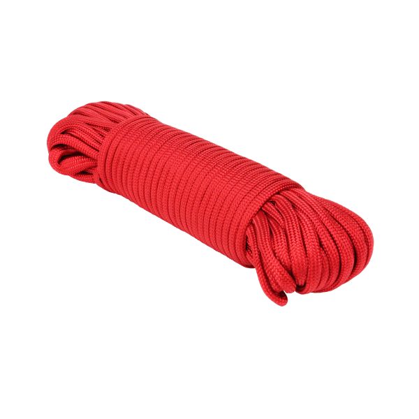 Extreme Max 3008.0538 Type III 550 Paracord Commercial Grade – 5/32″ x 50′, Red Extreme Max